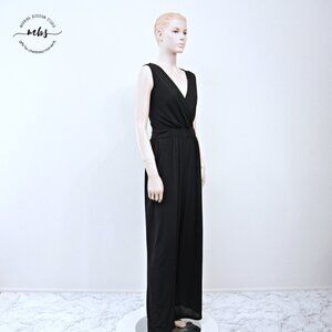 NWOT Korye Sleeveless V Neck Wide Leg  Jumpsuit Black Women 2X